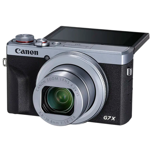 Cameră foto Canon PS G7 X Mark III + Additional Battery + Compact Silver CMOS, 20.1 MP, F 1.8 - F 2.8 photo 2