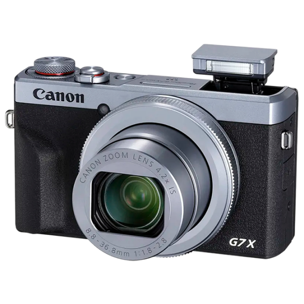 Cameră foto Canon PS G7 X Mark III + Additional Battery + Compact Silver CMOS, 20.1 MP, F 1.8 - F 2.8 photo 3