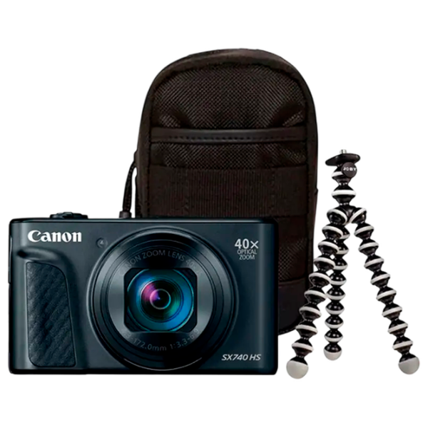 Cameră foto Canon PS SX740 HS Lite Edition Travel Kit + Body Kit Black CMOS, 20.3 MP,  photo 1