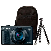 Cameră foto Canon PS SX740 HS Lite Edition Travel Kit + Body Kit Black CMOS, 20.3 MP, 
