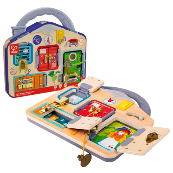 Игровой набор Hape Love Play. Learn Запирай и учись E1111 Коричневый Для детей, 3+ photo 2