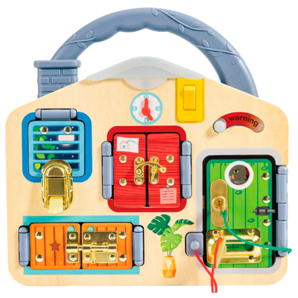 Игровой набор Hape Love Play. Learn Запирай и учись E1111 Коричневый Для детей, 3+ photo 4