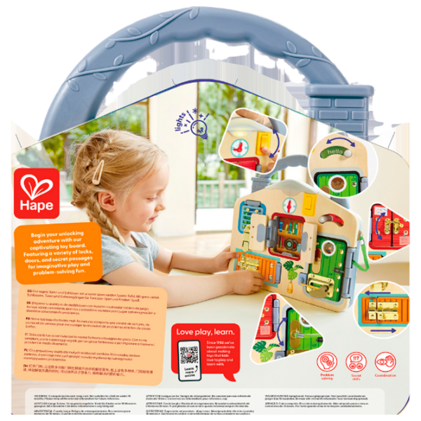 Игровой набор Hape Love Play. Learn Запирай и учись E1111 Коричневый Для детей, 3+ photo 5