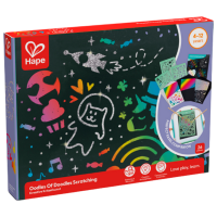 Set de creație Hape Love Play. Learn Mâzgălituri magice E1071 Black Pentru copii, 3+