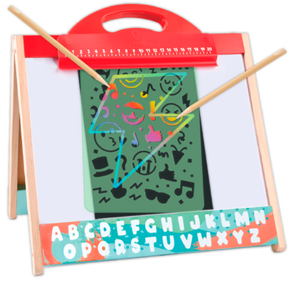 Set de creație Hape Love Play. Learn Mâzgălituri magice E1071 Black Pentru copii, 3+ photo 4