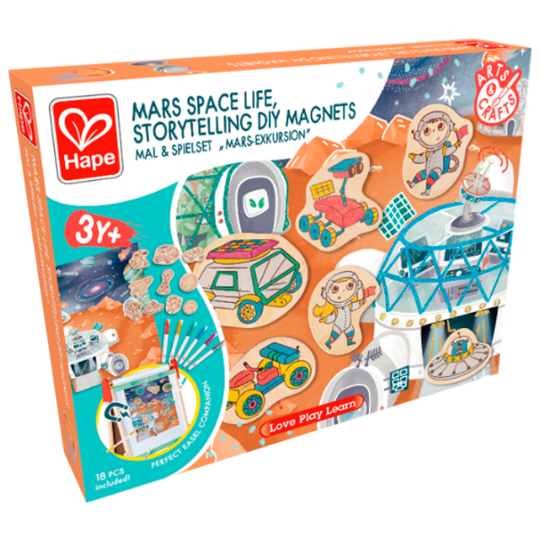 Set de creație Hape Love Play. Learn Expediția pe Marte E1078 Orange Pentru copii, 3+ photo 1