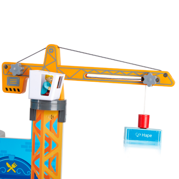 Set jucării Hape Play Essentials Complexul feroviar Mega-City E3768 Red Pentru copii, 3+ photo 6