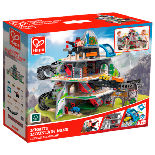 Set jucării Hape Play Essentials Mina muntelui puternic E3753 Gray Pentru băieți, 3+ photo 1