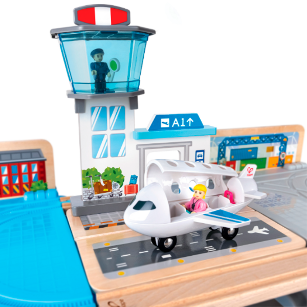 Игровой набор Hape Play Essentials Городской Транспорт в Ведёрке E3773 Синий Для мальчиков, 3+ photo 5