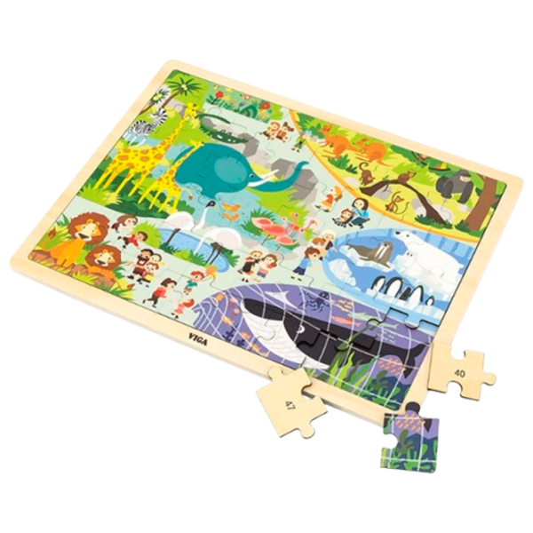 Puzzle VIGA Grădina zoologică (44587) Numărul de piese: 48, Vârsta recomandată: 2+ photo 3