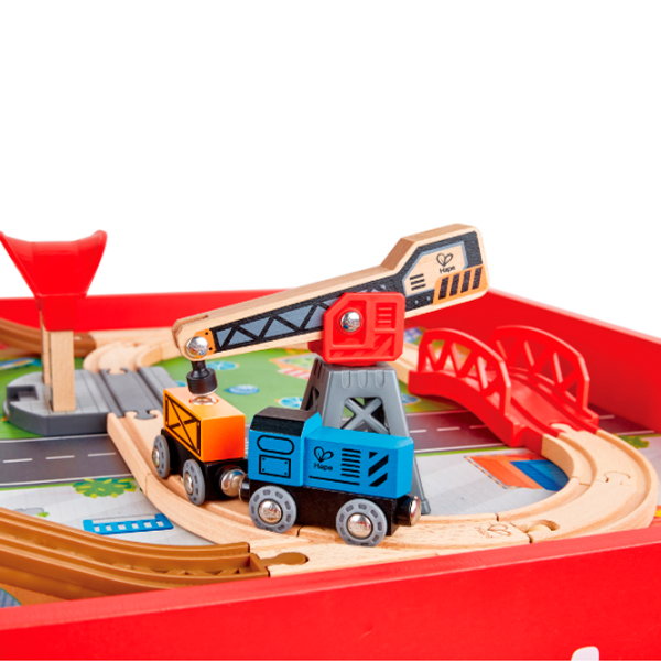 Cтолик игровой Hape Love Play. Learn Поезд E3769 Красный Для мальчиков, 3+ photo 6