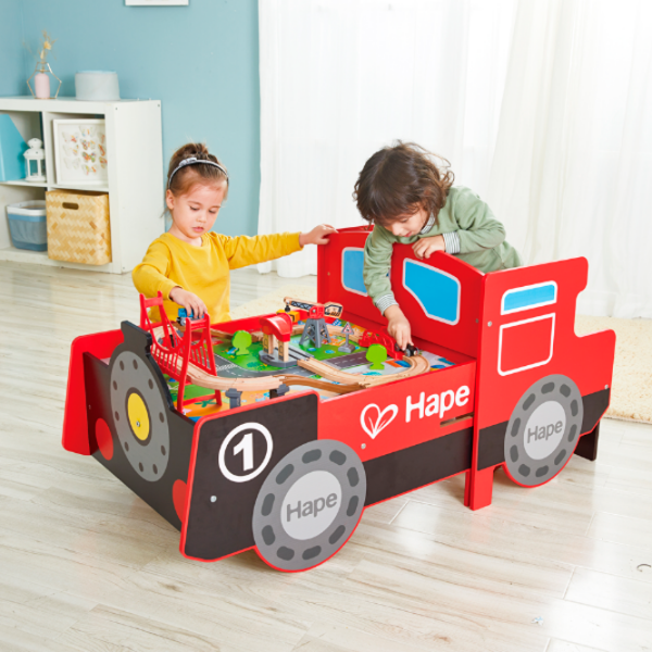 Cтолик игровой Hape Love Play. Learn Поезд E3769 Красный Для мальчиков, 3+ photo 7