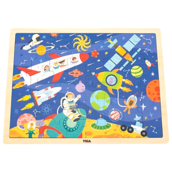 Puzzle VIGA Kосмос (44587) Количество деталей: 48, Рекомендуемый возраст: 2+ photo 1