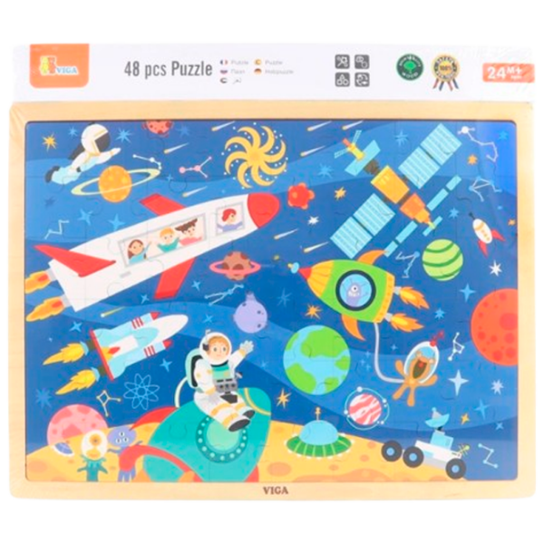 Puzzle VIGA Kосмос (44587) Количество деталей: 48, Рекомендуемый возраст: 2+ photo 2