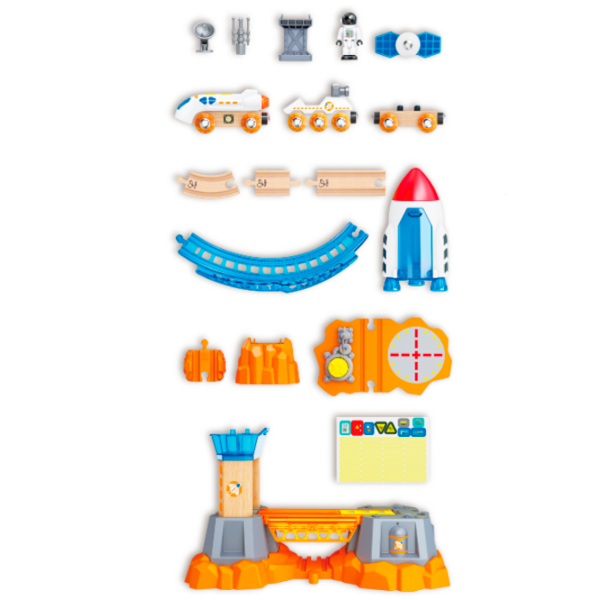Set jucării Hape Love Play. Learn Lansarea Misiunii pe Marte E3798 Red Pentru copii, 3+ photo 4