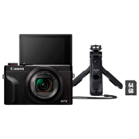 Cameră foto Canon PS G7 X Mark III Vlogger Kit + Kit Black CMOS, 20.1 MP, F 1.8 - F 2.8