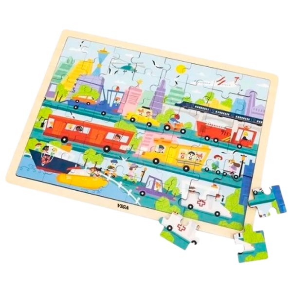 Puzzle VIGA Transport (44582) Количество деталей: 48, Рекомендуемый возраст: 2+ photo 2