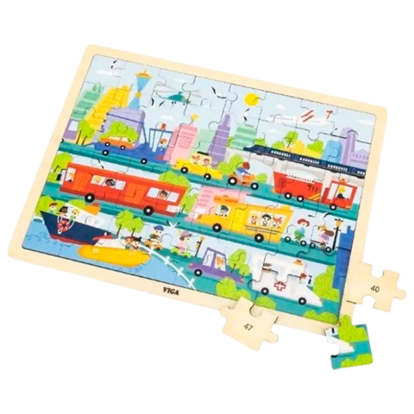 Puzzle VIGA Transport (44582) Количество деталей: 48, Рекомендуемый возраст: 2+ photo 4