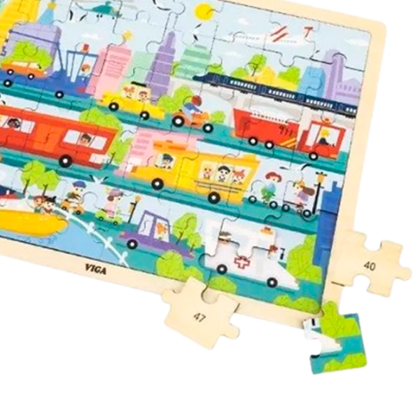 Puzzle VIGA Transport (44582) Количество деталей: 48, Рекомендуемый возраст: 2+ photo 5