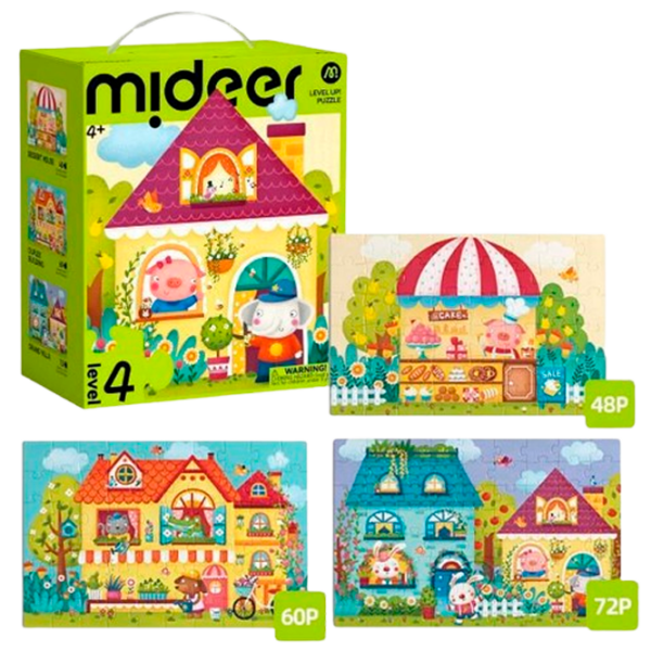 Puzzle Mideer Orășelul de basm (MD1645) Numărul de piese: 180, Vârsta recomandată: 4+ photo 1