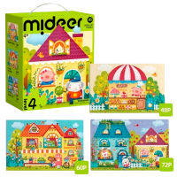 Puzzle Mideer Orășelul de basm (MD1645) Numărul de piese: 180, Vârsta recomandată: 4+