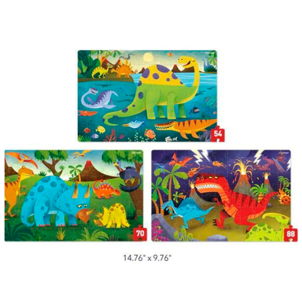 Puzzle Mideer Lumea dinozaurilor (MD1643) Numărul de piese: 180, Vârsta recomandată: 4+ photo 2