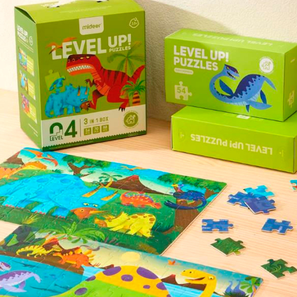 Puzzle Mideer Lumea dinozaurilor (MD1643) Numărul de piese: 180, Vârsta recomandată: 4+ photo 4