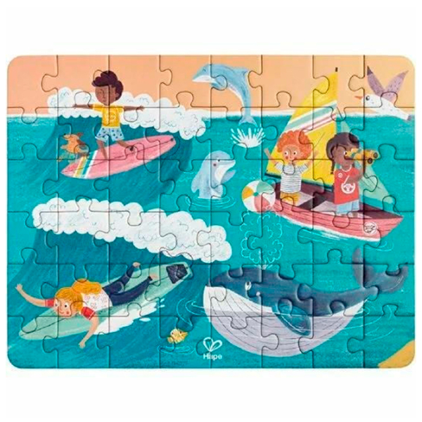 Puzzle Hape Prietenii Oceanului (E1645) Numărul de piese: 144, Vârsta recomandată: 5+ photo 2