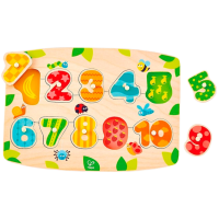 Puzzle Hape Cifre (E1404) Numărul de piese: 11, Vârsta recomandată: 3+