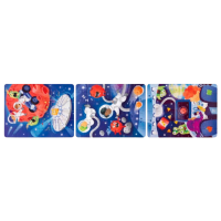 Puzzle Hape Aventura în Spațiu (E1646) Numărul de piese: 104, Vârsta recomandată: 4+