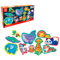 Puzzle Hape Prietenii Junglei (E1647) Numărul de piese: 40, Vârsta recomandată: 1+