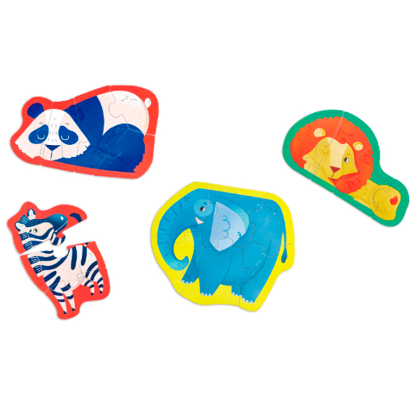Puzzle Hape Prietenii Junglei (E1647) Numărul de piese: 40, Vârsta recomandată: 1+ photo 4