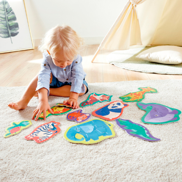 Puzzle Hape Prietenii Junglei (E1647) Numărul de piese: 40, Vârsta recomandată: 1+ photo 7