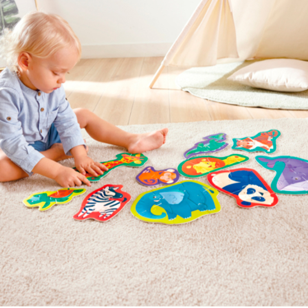 Puzzle Hape Prietenii Junglei (E1647) Numărul de piese: 40, Vârsta recomandată: 1+ photo 8