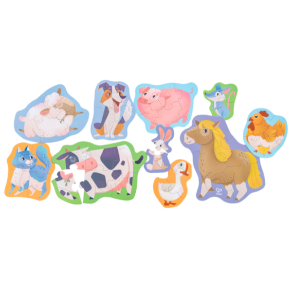 Puzzle Hape Prietenii de la Fermă (E1648) Numărul de piese: 40, Vârsta recomandată: 1+ photo 2