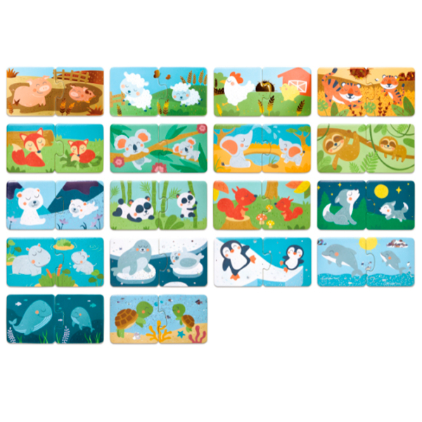 Puzzle Hape Animale și pui (E1664) Numărul de piese: 36, Vârsta recomandată: 1+ photo 5