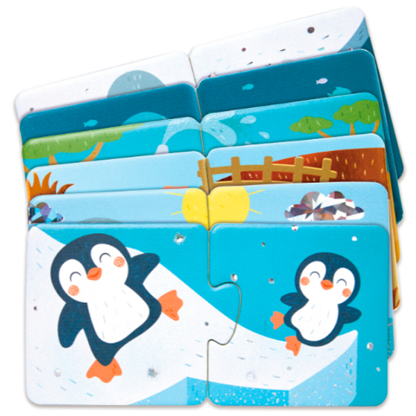 Puzzle Hape Animale și pui (E1664) Numărul de piese: 36, Vârsta recomandată: 1+ photo 6