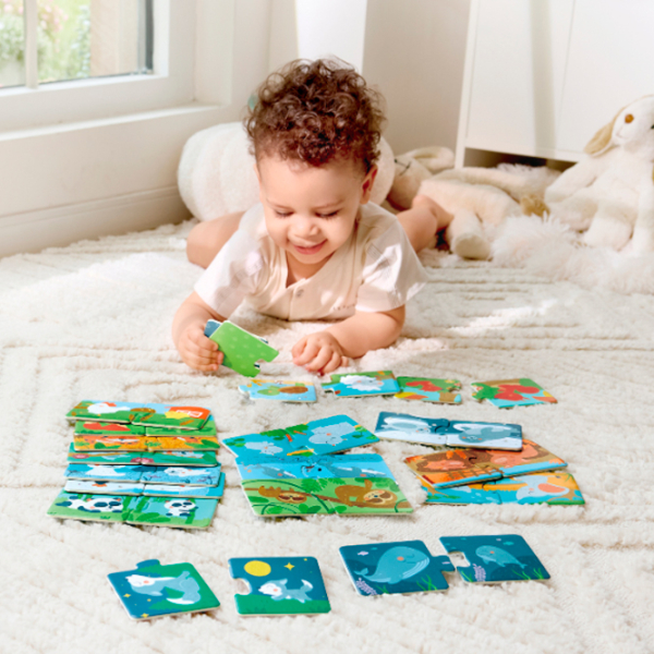 Puzzle Hape Animale și pui (E1664) Numărul de piese: 36, Vârsta recomandată: 1+ photo 8