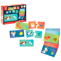 Puzzle Hape Ora gustării animalelor (E1665) Numărul de piese: 36, Vârsta recomandată: 1+