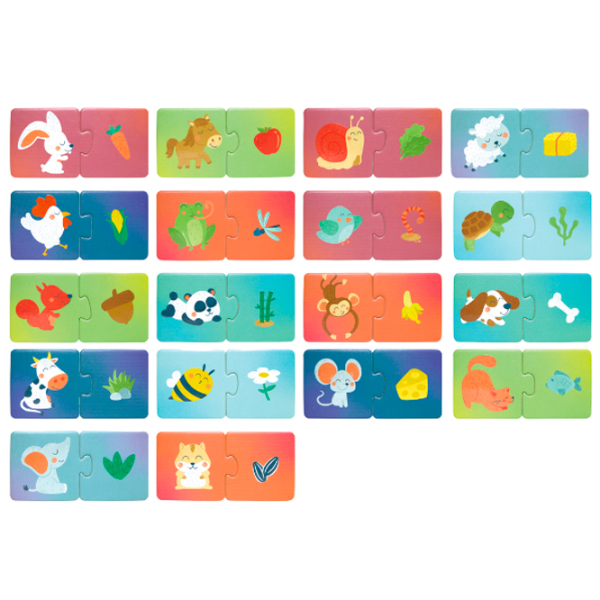 Puzzle Hape Ora gustării animalelor (E1665) Numărul de piese: 36, Vârsta recomandată: 1+ photo 2