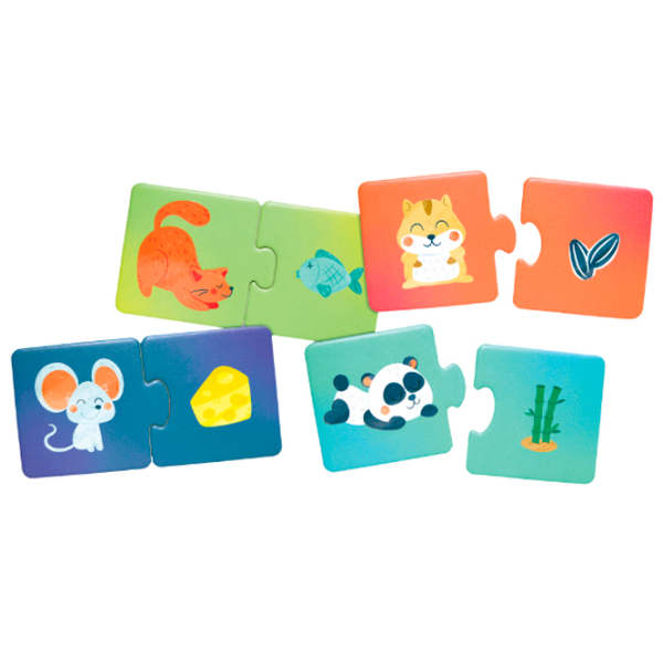 Puzzle Hape Ora gustării animalelor (E1665) Numărul de piese: 36, Vârsta recomandată: 1+ photo 4