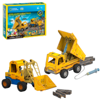 Puzzle 3D CubicFun Mini Încărcător și Camion Basculant (DS1132h) Numărul de piese: , Vârsta recomandată: 6+