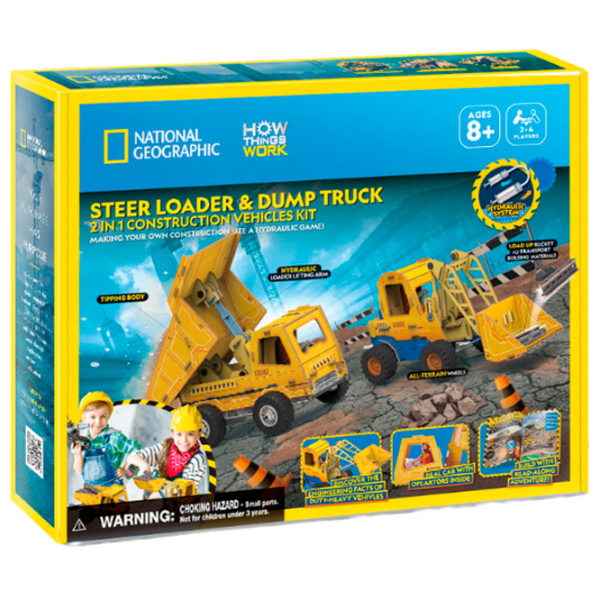 Puzzle 3D CubicFun Mini Încărcător și Camion Basculant (DS1132h) Numărul de piese: , Vârsta recomandată: 6+ photo 3