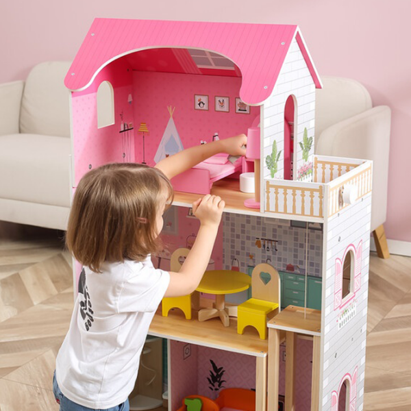 Căsuță pentru păpuși VIGA Doll House căsuță 44570  3+ photo 4