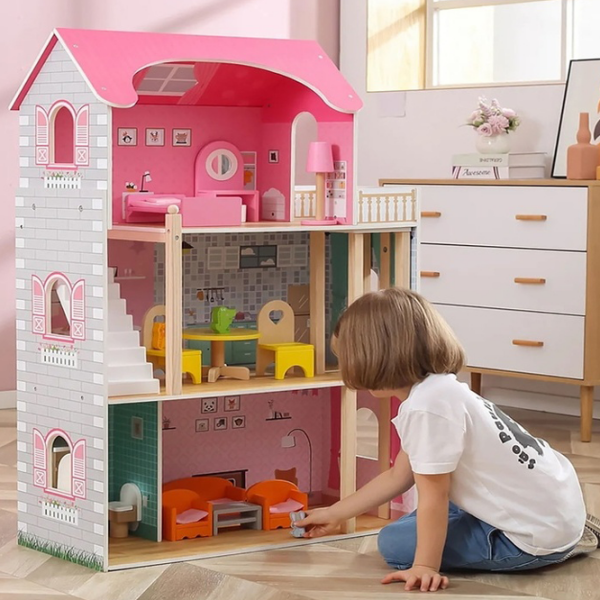 Căsuță pentru păpuși VIGA Doll House căsuță 44570  3+ photo 5