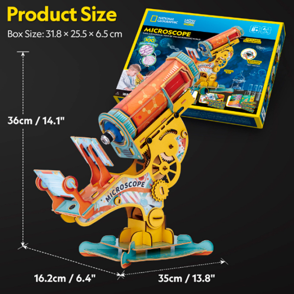 Пазл 3D CubicFun Microscope (DS1127h) Количество деталей: , Рекомендуемый возраст: 6+ photo 4