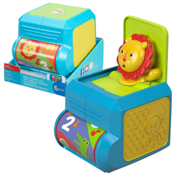 Jucărie muzicală Fisher Price Pop-Up Surprise Lion FHF77 Blue 0.5+ photo 1