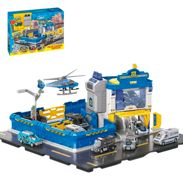 Set de mașini Essa Toys Stație de poliție cu dispecerat SK-6601
Multicolor
Multicolor