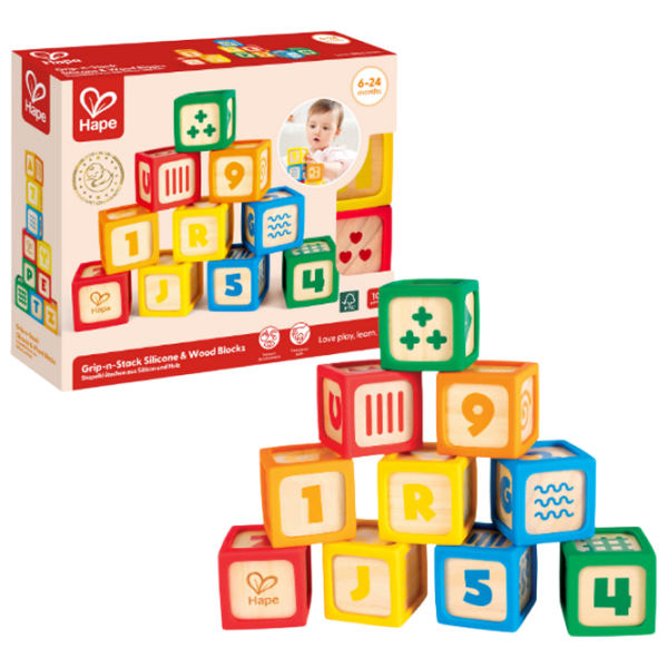 Развивающий набор Hape Wooden Blocks E0131 Разноцветный 0.5+