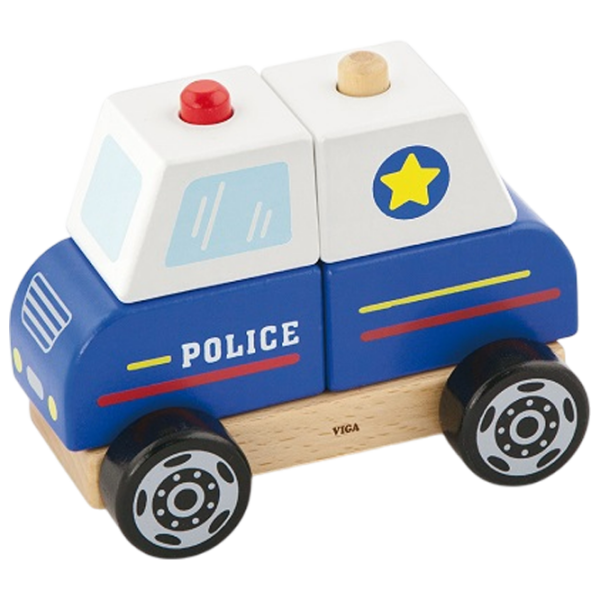 Joc educativ VIGA Police Car 50201 Blue 1.5+